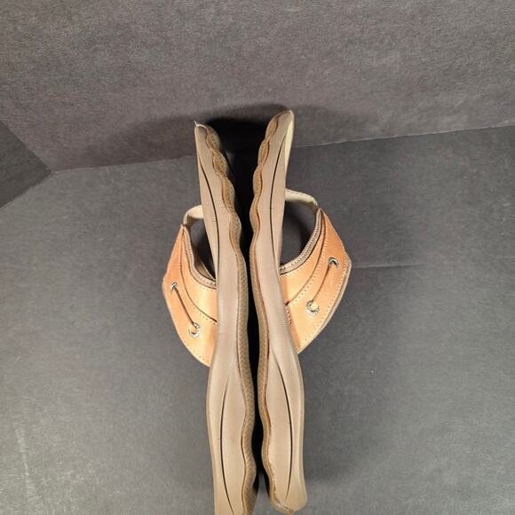 SPERRY Top-Sider Mens Outter Banks STS17567  Sandals TanFlip Flops NWT im Box main image 9